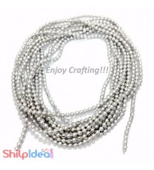 Metal Ball Chain 1.5mm - Silver - 2 meter